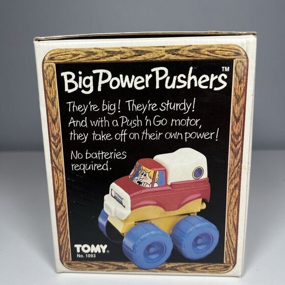 Tomy Big Power Pushers Truck Vintage 1984 No. 1093 Complete With Box & Booklet - Picture 10 of 12